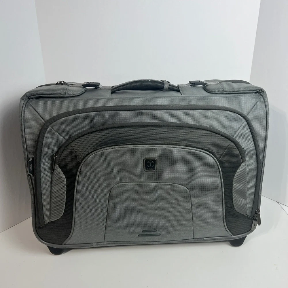 Tumi T-Tech Rolling Garment Bag Grey Ballistic Nylon Suit Carrier 6730MST